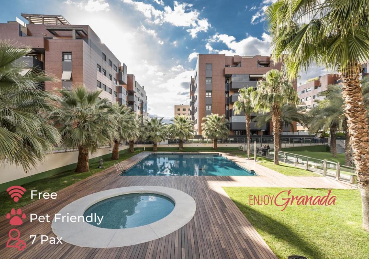 Enjoygranada Emir 3A - Piscina, Gym & Parking Apartamento Exterior foto